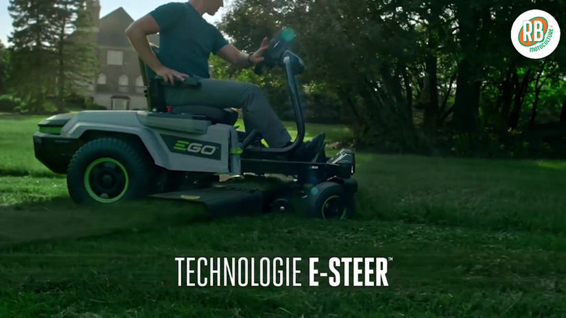 TRACTEUR TONDEUSE A BATTERIE   EGO Zero turn à Volant